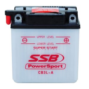 Motorcycle flooded battery for powersport vehicles, model CB3L-A, suitable for motorcycle electrical.