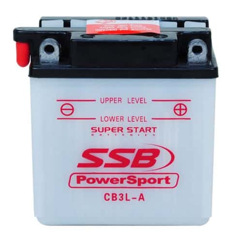 Motorcycle flooded battery for powersport vehicles, model CB3L-A, suitable for motorcycle electrical.