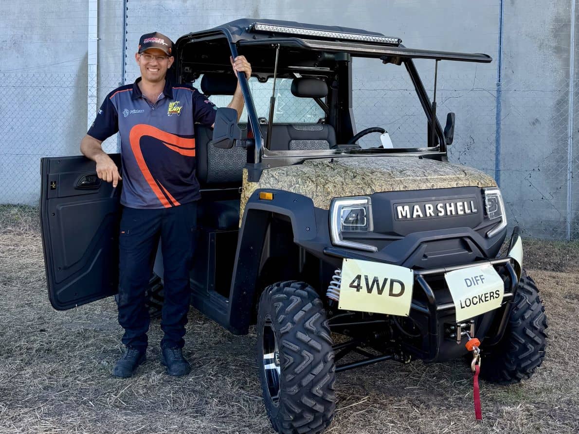Golf cart with auto electrical services at Townlec Auto Electrical in Townsville.
