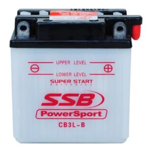 Powersport flooded motorcycle battery CB3L-B for reliable engine start and performance.