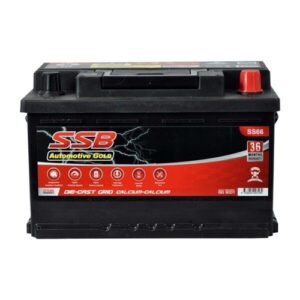 SS66 SSB Gold MF car battery for reliable vehicle starting and power.