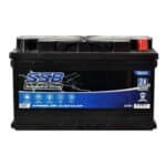 Car Battery ES75T SSB Silver MF for automotive use.