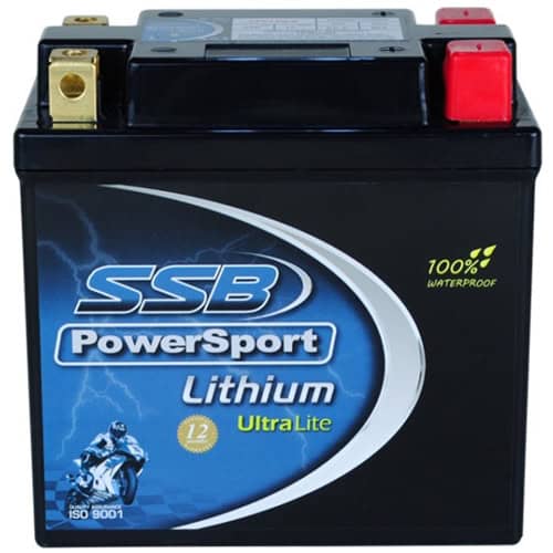 High-performance SSB Lithium Ultralite Motorcycle Battery for reliable power.