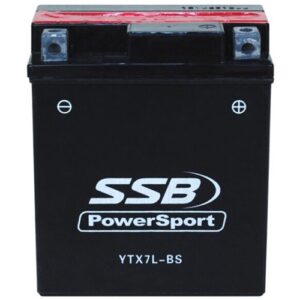 YTX7L-BS SSB Powersport motorcycle battery for reliable power and performance. Perfect for motorcycl.