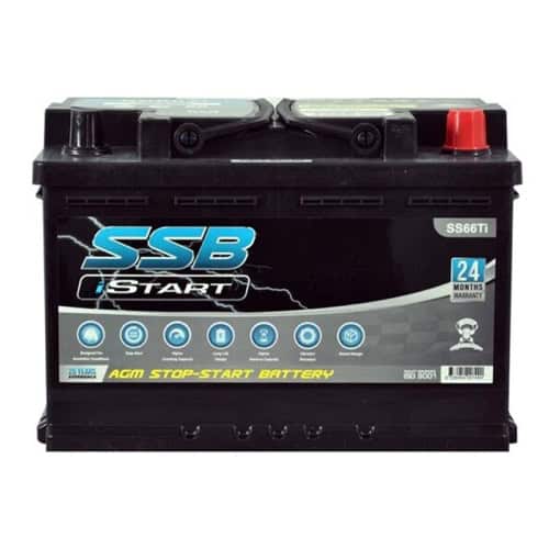 SS66TI AGM Stop Start Battery for Auto Electrical Systems.