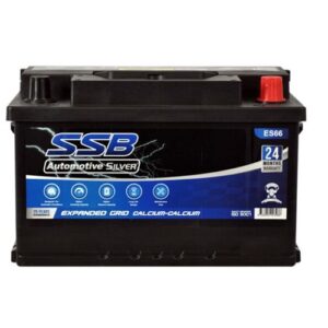 SSB ES66 Silver MF Car Battery for reliable vehicle starting and power.