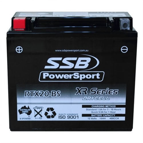 Motorcycle battery RTX20-BS for XR Series by Townlec Auto Electrical.