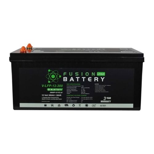 Fusion Lithium 12V Deep Cycle Battery for Auto Electrical Systems.