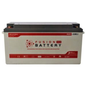 Fusion AGM 12V deep cycle battery for automotive and marine applications, reliable power source, lon.