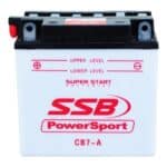 Auto electrical battery for CB7-A vehicle, reliable power source.