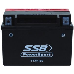 YTX9-BS SSB Powersport motorcycle battery for reliable starting and performance. Perfect for motorcy.