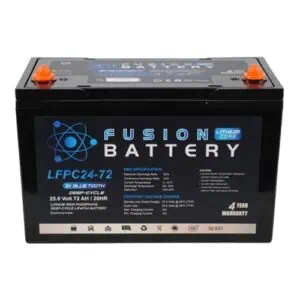 High-performance LFPC24-72 Fusion Lithium EV marine battery with deep cycle capability. Ideal for ma.