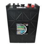 Deep cycle flooded lead-acid battery for automotive and marine use.