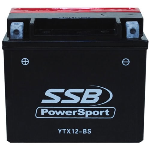 YTX12-BS SSB Powersport motorcycle battery for reliable starting and performance.