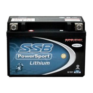 Lithium motorcycle battery for high power and durability, ideal for motorcycle enthusiasts and perfo.