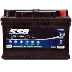 EFB66T SSB Stop Start Car Battery for enhanced vehicle start power.