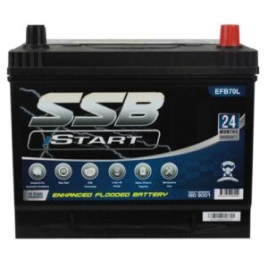 EFB70L SSB stop start car battery for reliable vehicle power.
