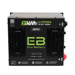 Eco Battery Lithium Golf Cart Battery Gen 3 - 51v 60Ah with 10-year warranty for reliable performanc.