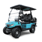 Electric leisure cart with 110Ah lithium battery for easy transportation and outdoor activities.