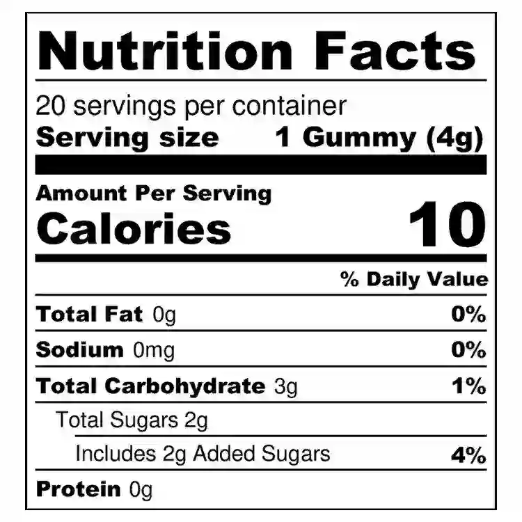 Gelatin-Gummies-Nutrition-Facts