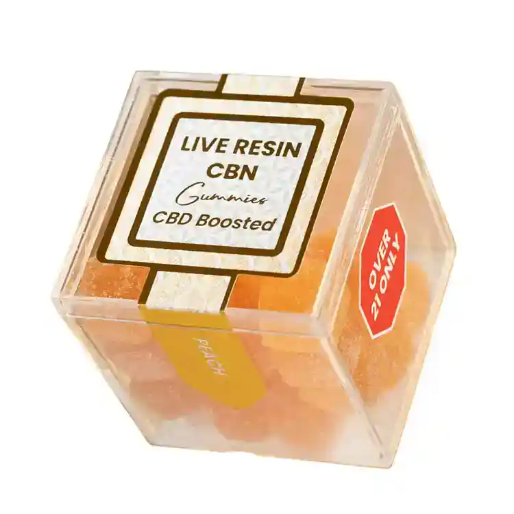 CBN Live Resin Gummies | 600mg | CBD-Boosted | Peach - Image 2