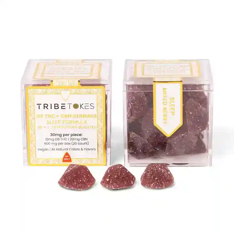 THC/CBN Sleep Gummies | With L-Tryptophan and Vitamin B6 | Mixed Berry - Image 4