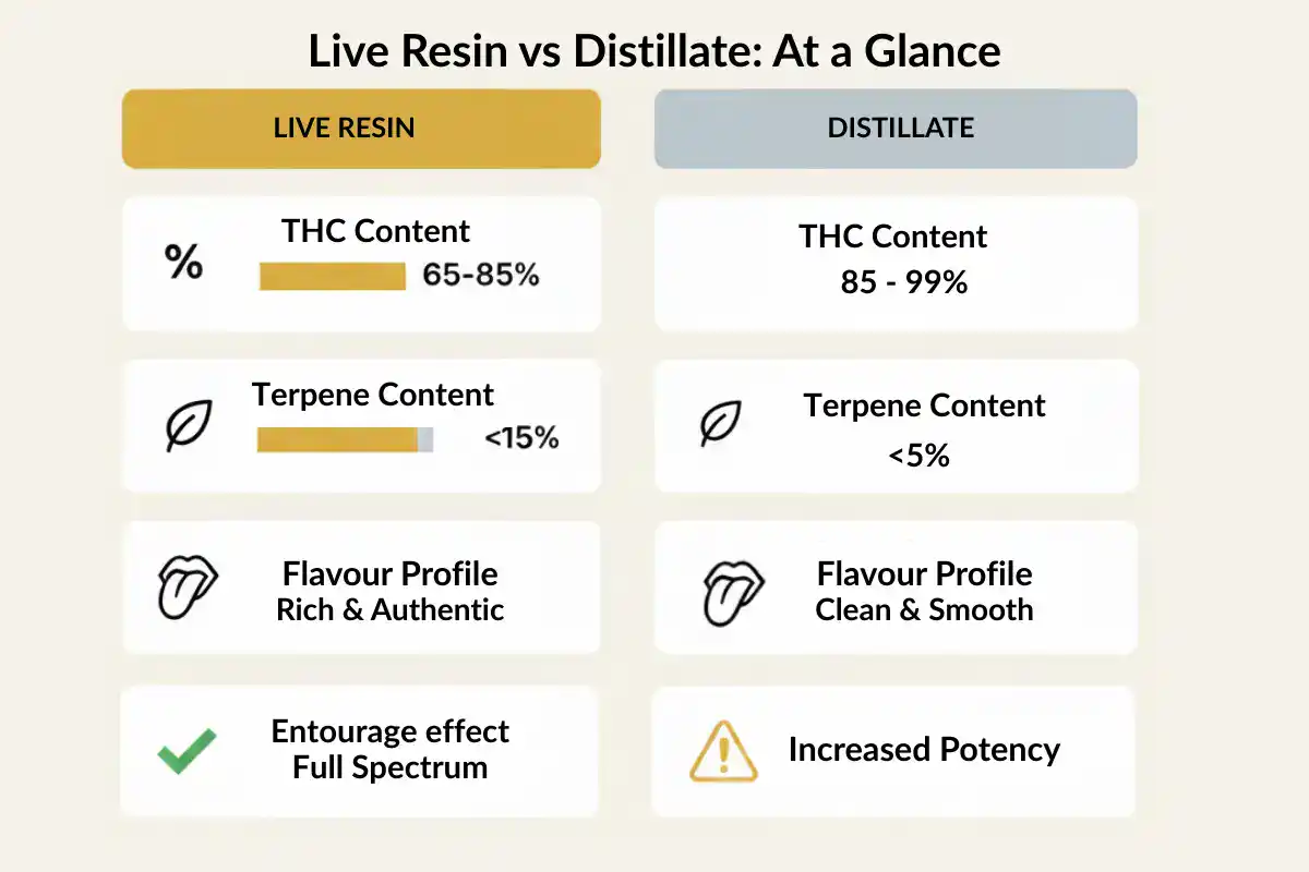 live-resin-distillate-comparison-table Updated