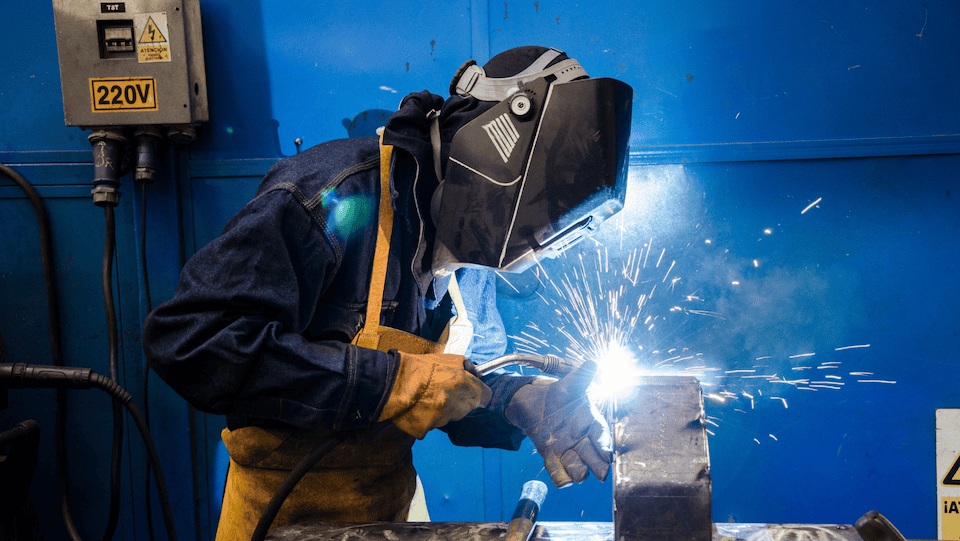 CareerTech Welder Student