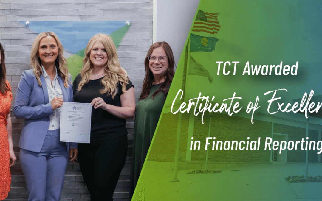 Tri County Tech Receives Certificate of Excellence in Financial Reporting