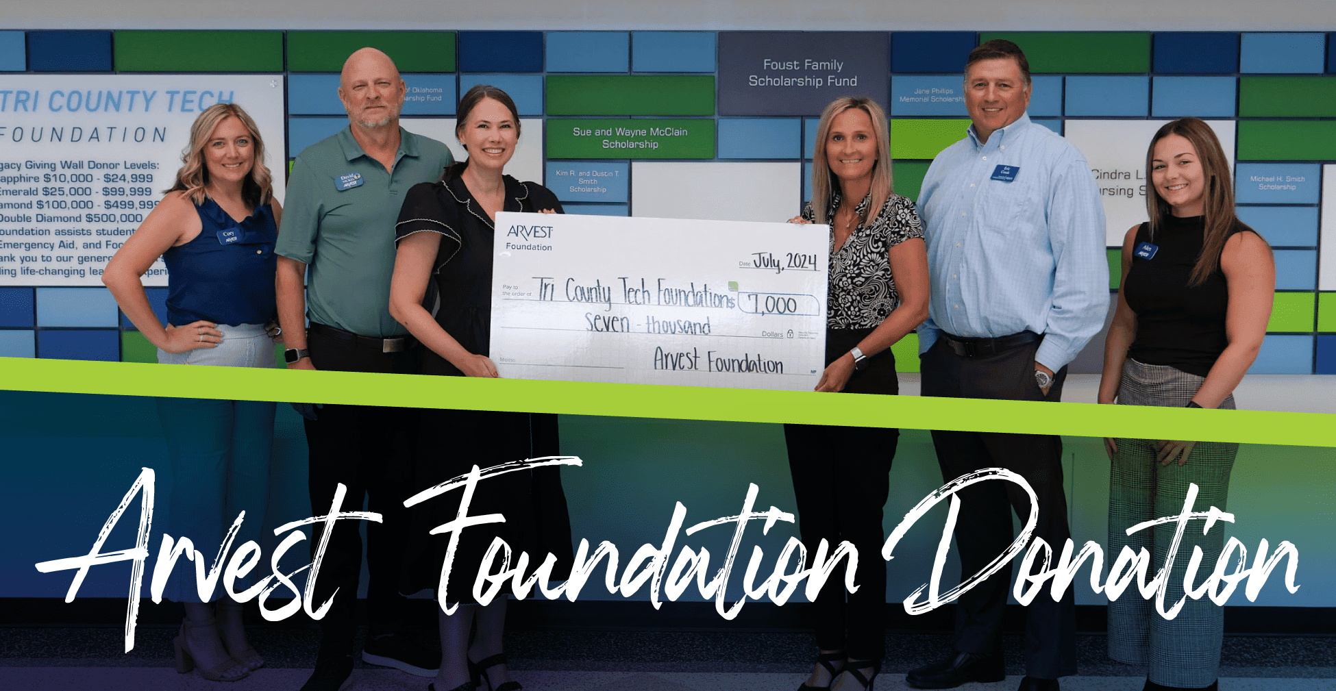 TCTF Arvest Donation