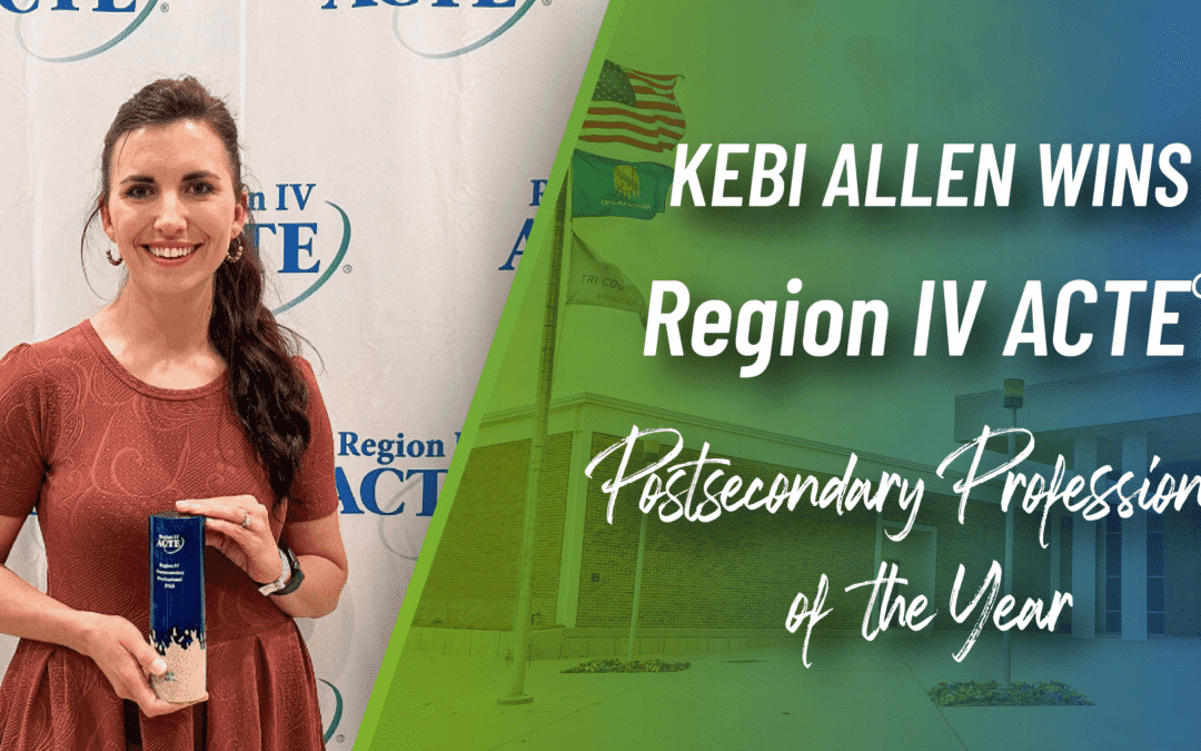 Tri County Tech’s Kebi Allen Honored as ACTE® Region IV Postsecondary Professional of the Year