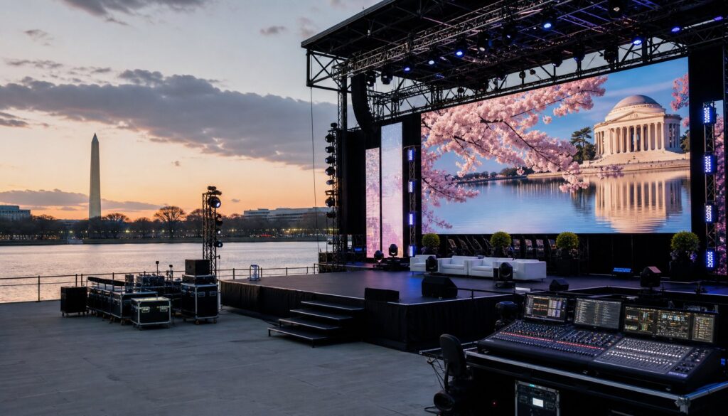 Staging Company in Washington DC: Custom Builds vs. Rental Decks - featured
