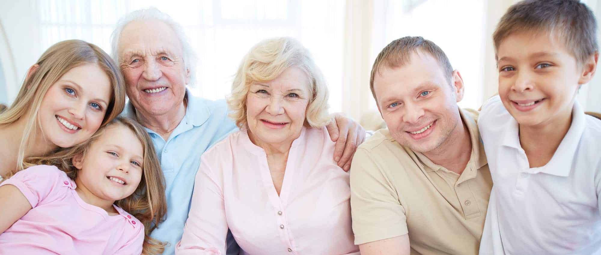 family gathered round for picture; types of trusts