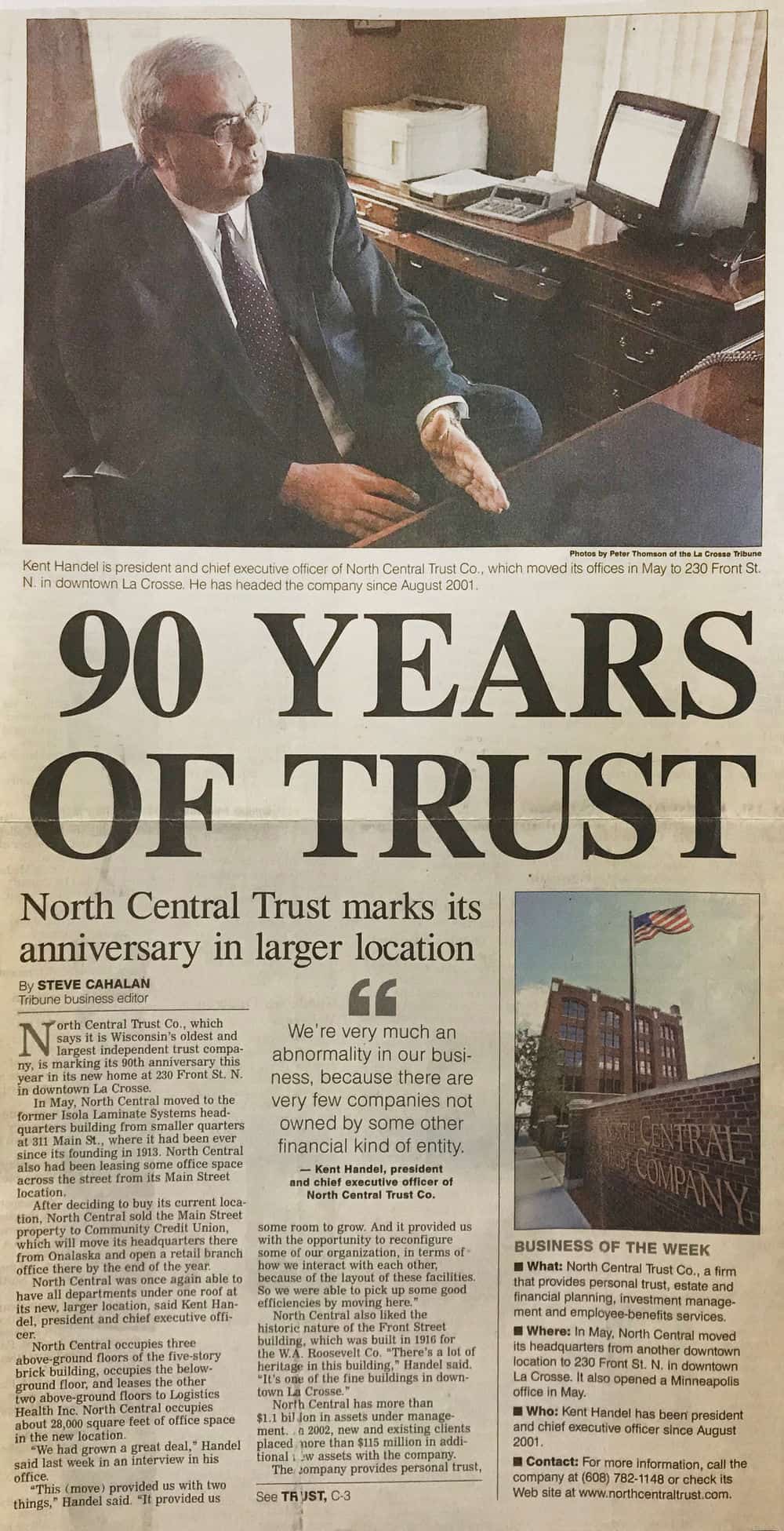 90 Year Article