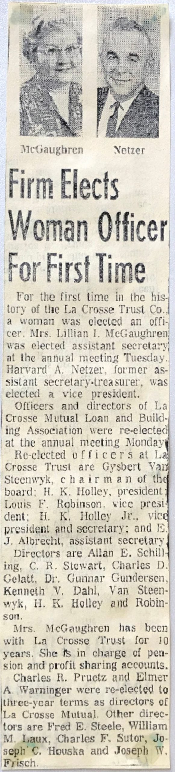 First Women Officer