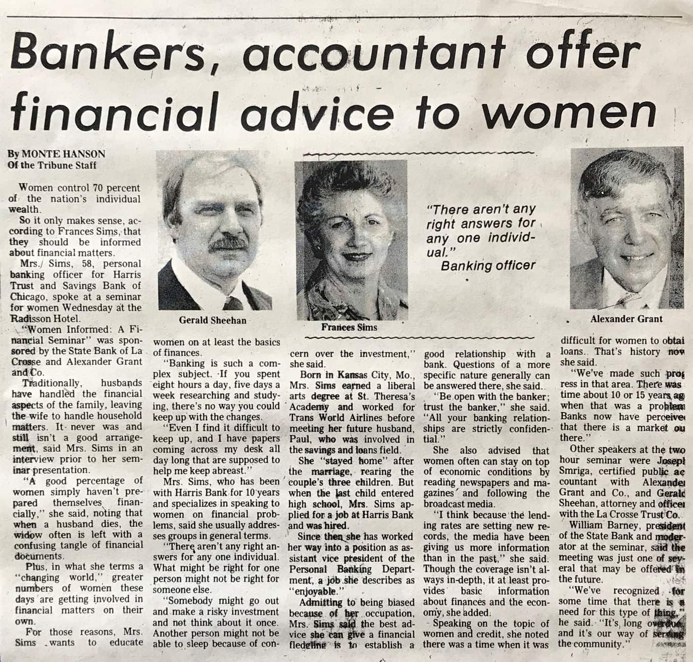 Giving advice to women