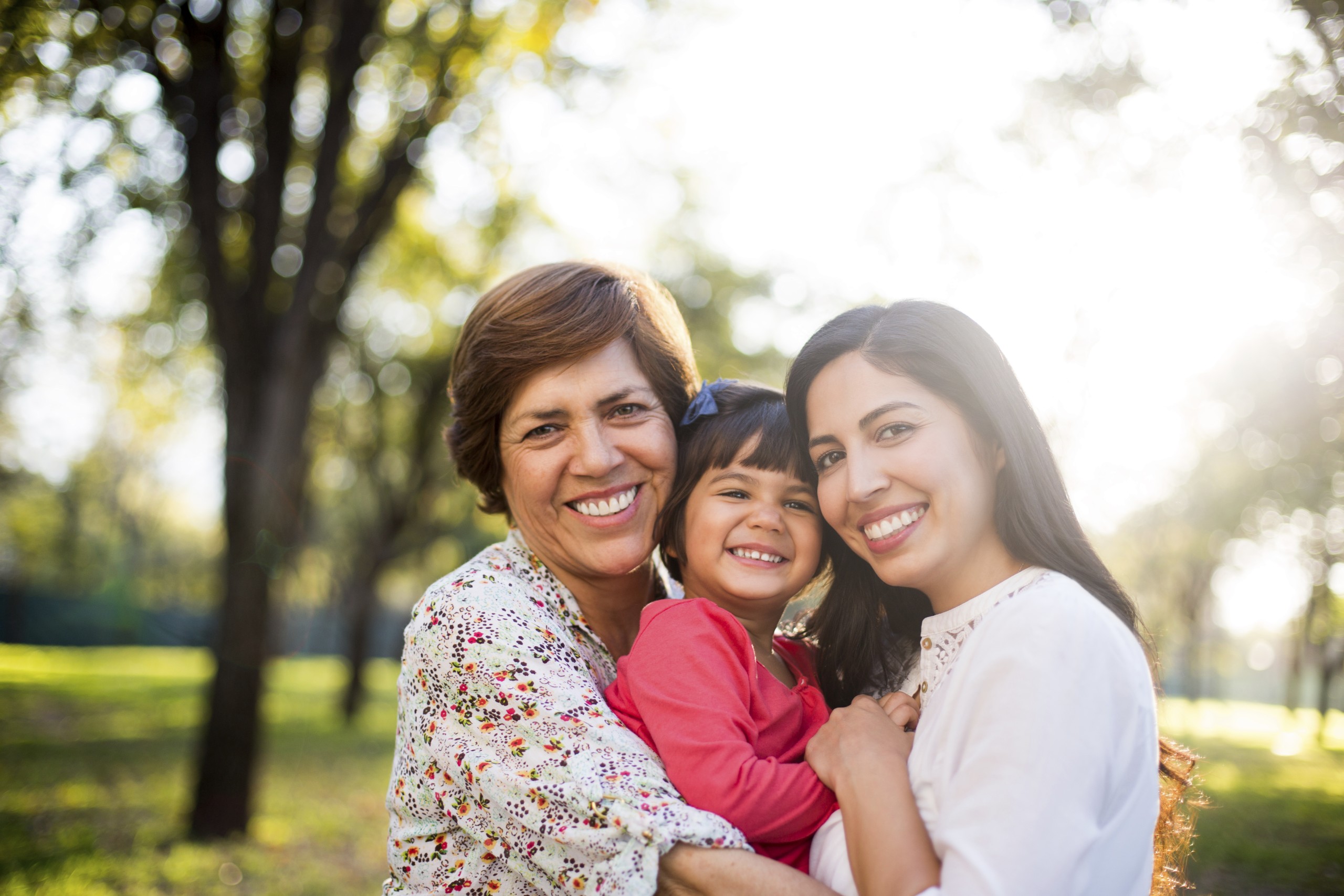 Beautiful three generation family