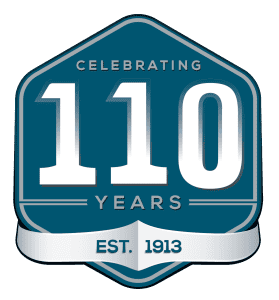 Trust Point 110 Year Anniversary Badge