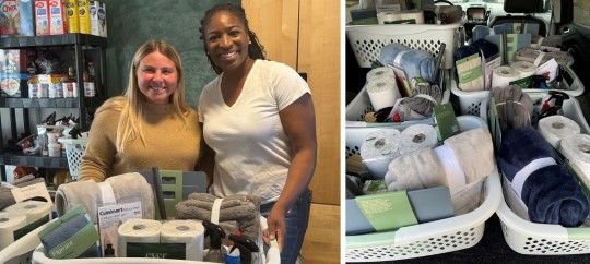 Trust Point delivering baskets to Hope Restores