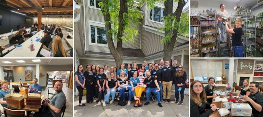 Trust Point Young professionals volunteering and learning