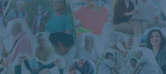 Collage represnting a retirement vision board