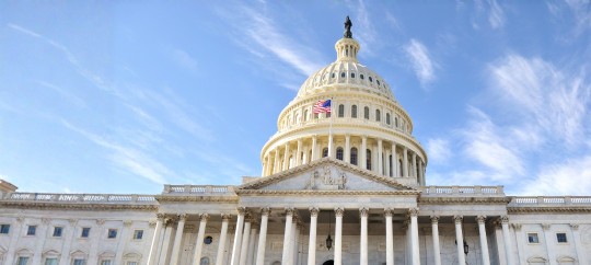US Capital with blue sky