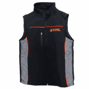 Softshell-αμάνικο μαύρο-πορτοκαλί