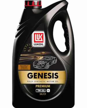 Μαύρο λάδι αυτοκινήτου Lukoil Genesis Premium 4L.