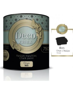DECO CHALK PAINT B05 ONYX-BLACK 750ml