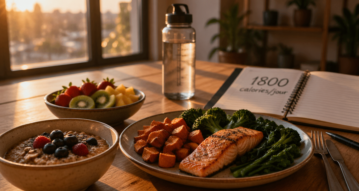 Repas équilibré 1800 calories par jour