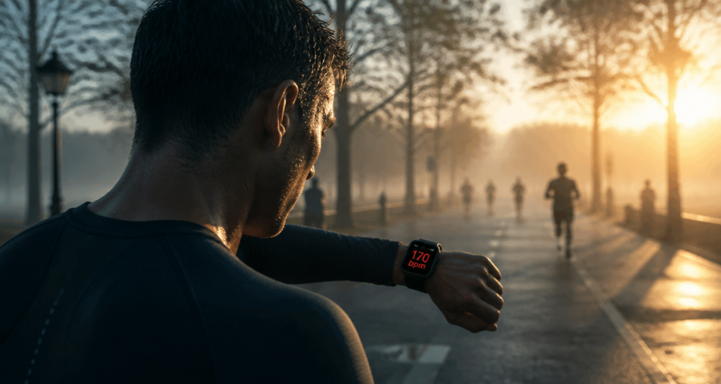 170 bpm course a pied coureur montre