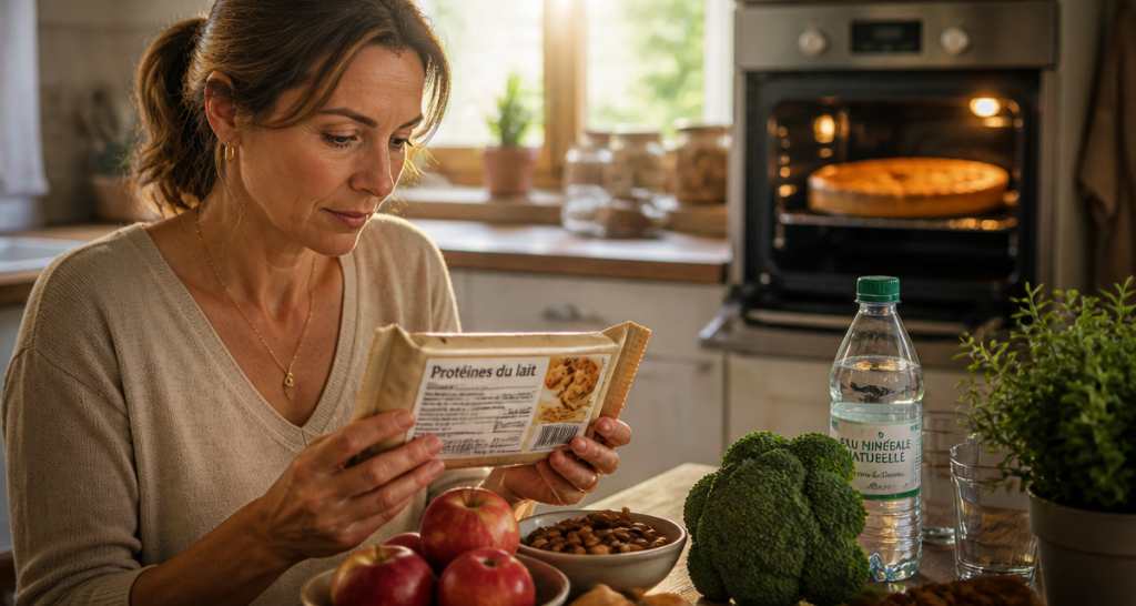 Lecture etiquette proteine du lait de vache cuisine