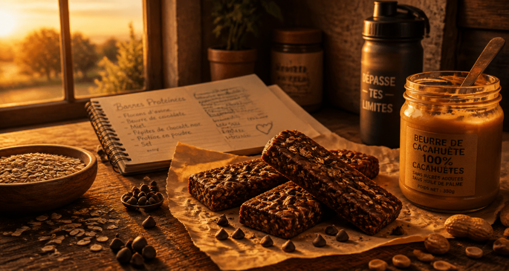 barres de cereales proteinees artisanales avec ingredients