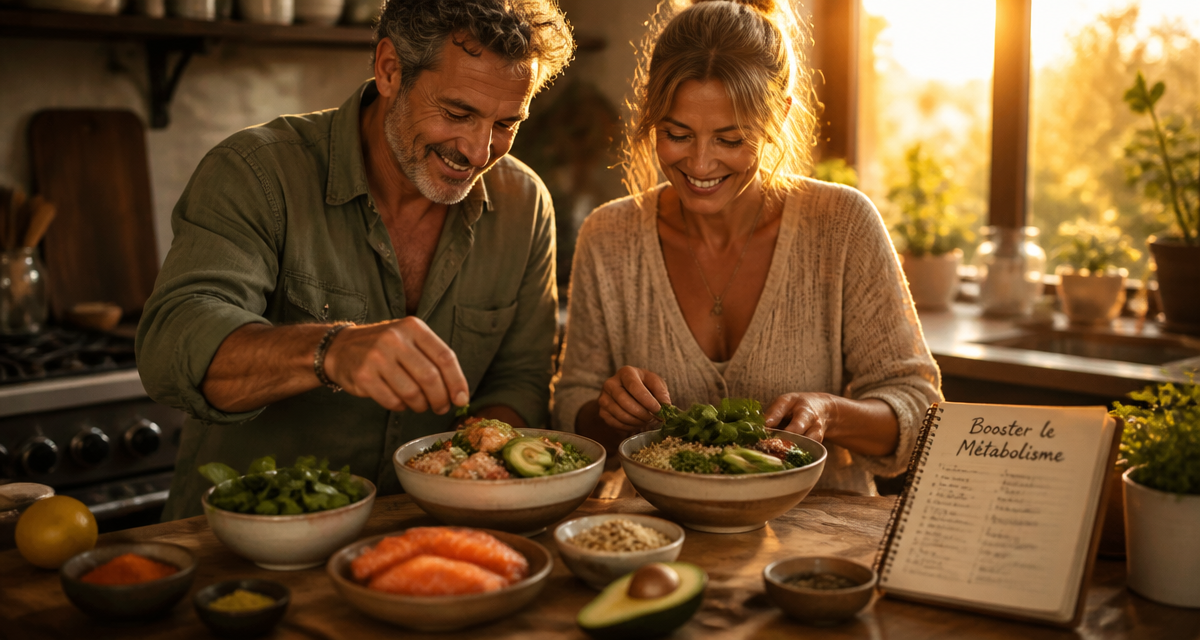comment augmenter son metabolisme apres 50 ans couple cuisine bowl energetique